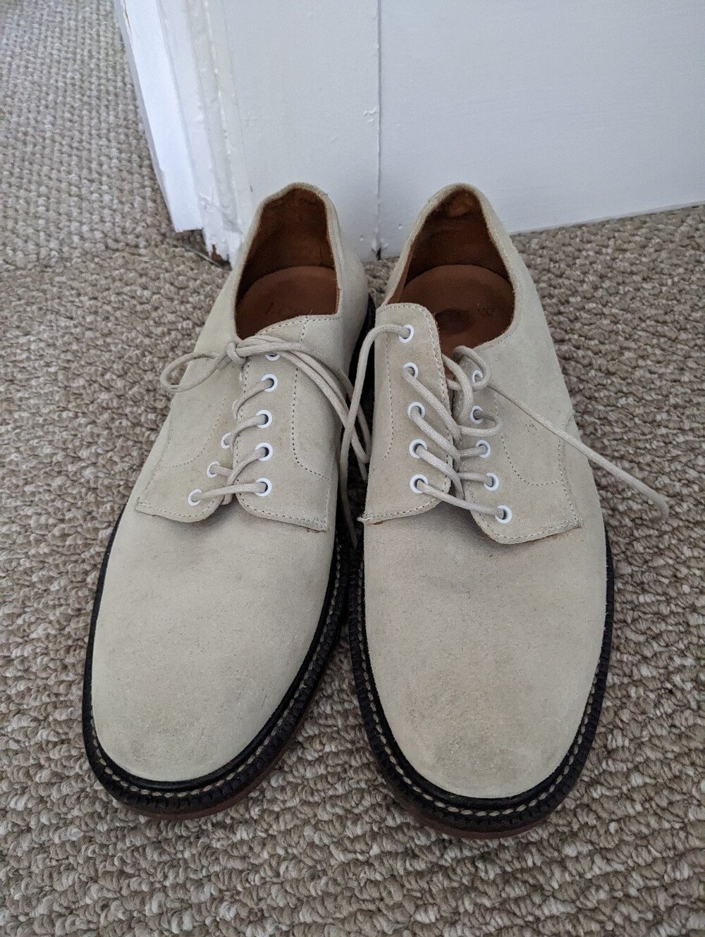 J. Crew White Bucks